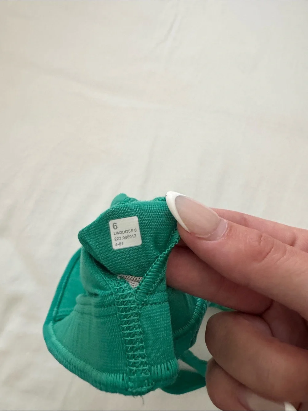 lululemon athletica One-Shoulder Ribbed Sports Bra in Teal Green